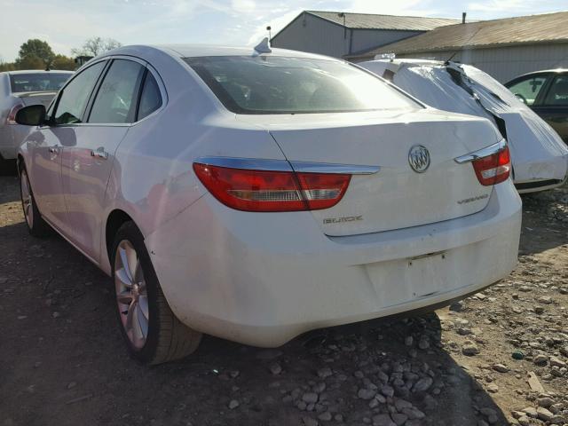 1G4PP5SK6D4125231 - 2013 BUICK VERANO WHITE photo 3