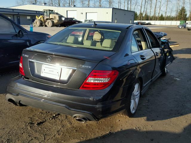 WDDGF8AB9DR241140 - 2013 MERCEDES-BENZ C 300 4MAT BLACK photo 4