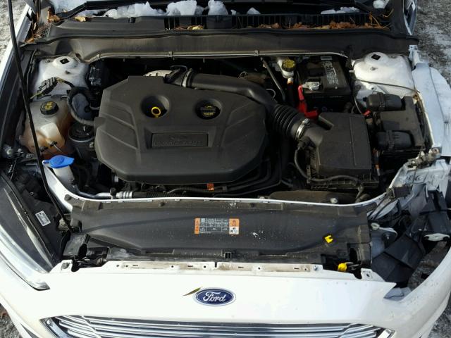 3FA6P0H94ER264005 - 2014 FORD FUSION SE WHITE photo 7