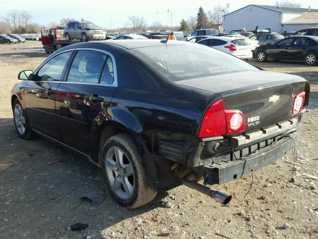 1G1ZJ577X8F189214 - 2008 CHEVROLET MALIBU 2LT BLACK photo 3