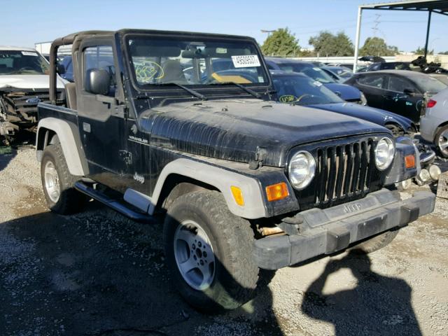 1J4FA29PX1P361466 - 2001 JEEP WRANGLER / BLACK photo 1