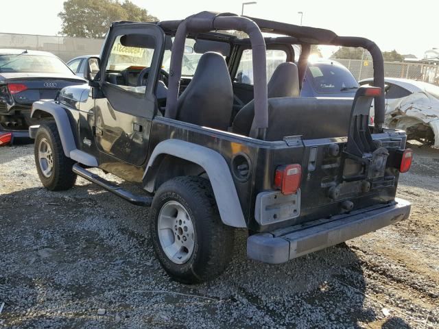 1J4FA29PX1P361466 - 2001 JEEP WRANGLER / BLACK photo 3