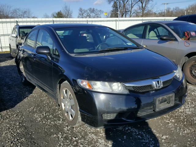 2HGFA15529H315989 - 2009 HONDA CIVIC LX BLACK photo 1