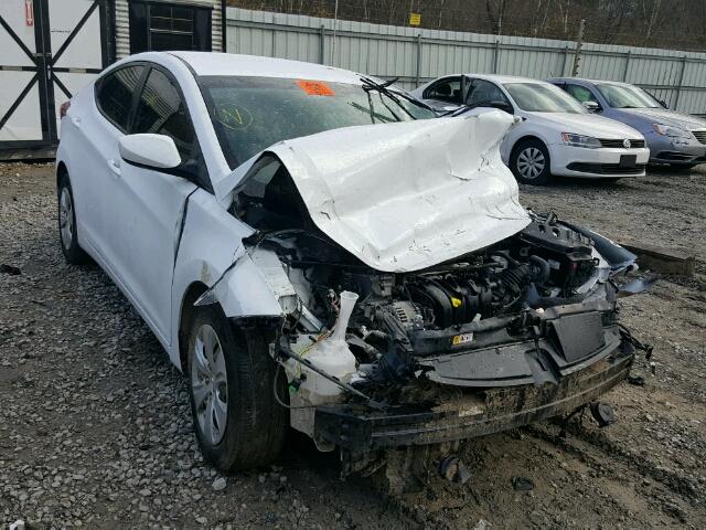 5NPDH4AE5GH690420 - 2016 HYUNDAI ELANTRA SE WHITE photo 1