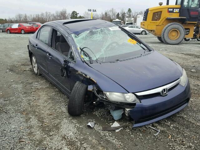 1HGFA16847L127113 - 2007 HONDA CIVIC EX BLUE photo 1