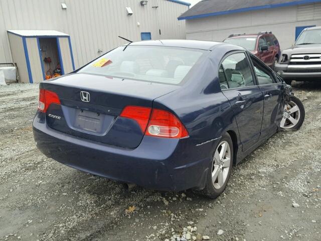 1HGFA16847L127113 - 2007 HONDA CIVIC EX BLUE photo 4