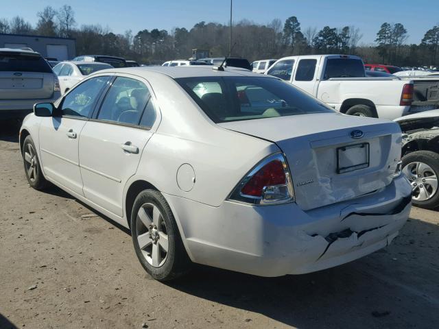 3FAHP07Z98R195634 - 2008 FORD FUSION SE WHITE photo 3