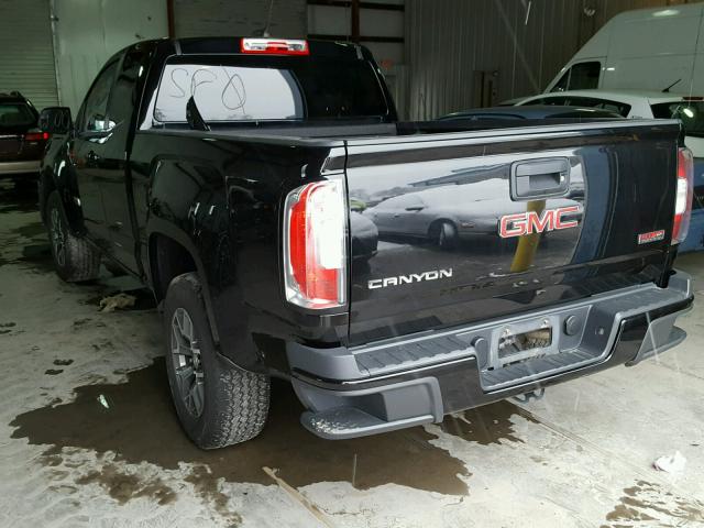 1GTH6BE33F1148274 - 2015 GMC CANYON SLE BLACK photo 3