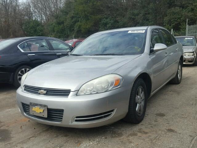 2G1WT58N579385269 - 2007 CHEVROLET IMPALA LT SILVER photo 2