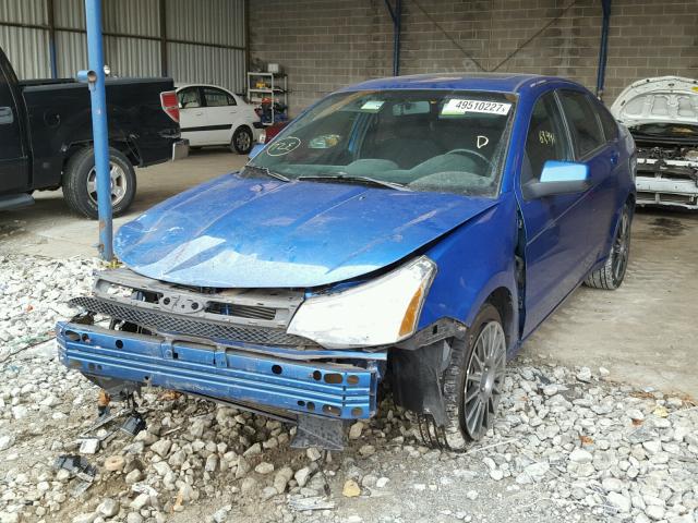 1FAHP3GN3BW135741 - 2011 FORD FOCUS SES BLUE photo 2