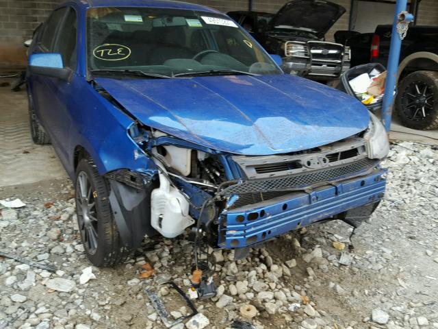 1FAHP3GN3BW135741 - 2011 FORD FOCUS SES BLUE photo 9