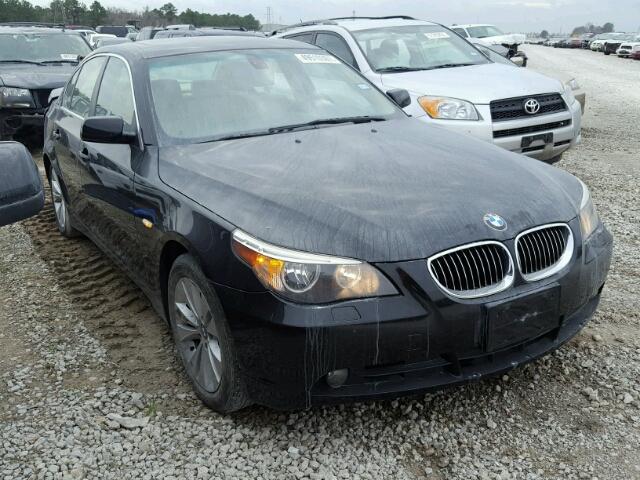 WBANE53587CW66721 - 2007 BMW 525 I BLACK photo 1