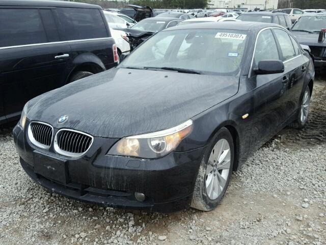 WBANE53587CW66721 - 2007 BMW 525 I BLACK photo 2