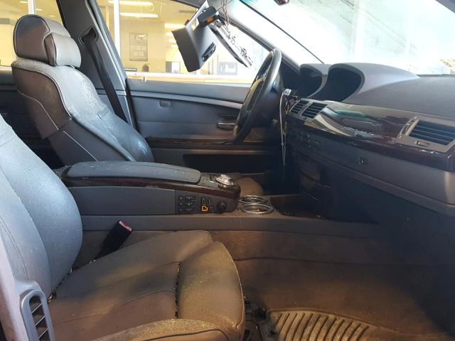 WBAGN63453DR15518 - 2003 BMW 745 LI BLACK photo 5