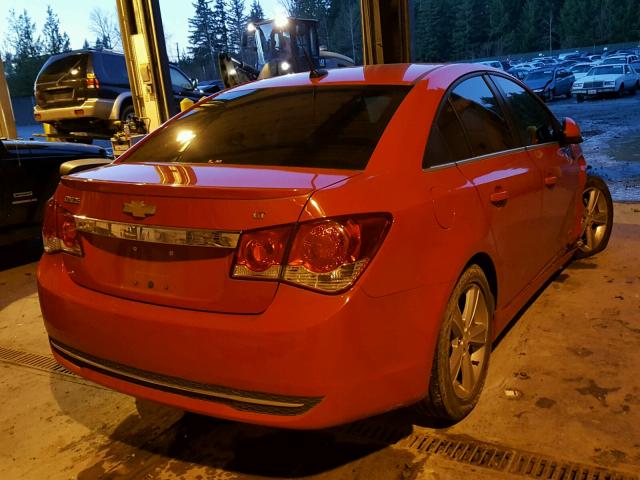 1G1PG5SC2C7152574 - 2012 CHEVROLET CRUZE LT RED photo 4