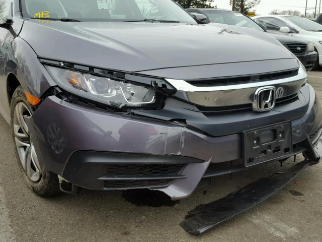 19XFC2F59GE004937 - 2016 HONDA CIVIC LX GRAY photo 9