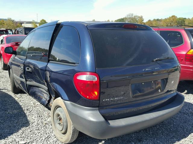 1D4GP25B26B630067 - 2006 DODGE CARAVAN SE BLUE photo 3