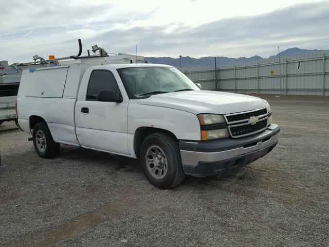 3GCEC14X76G253914 - 2006 CHEVROLET SILVERADO WHITE photo 1