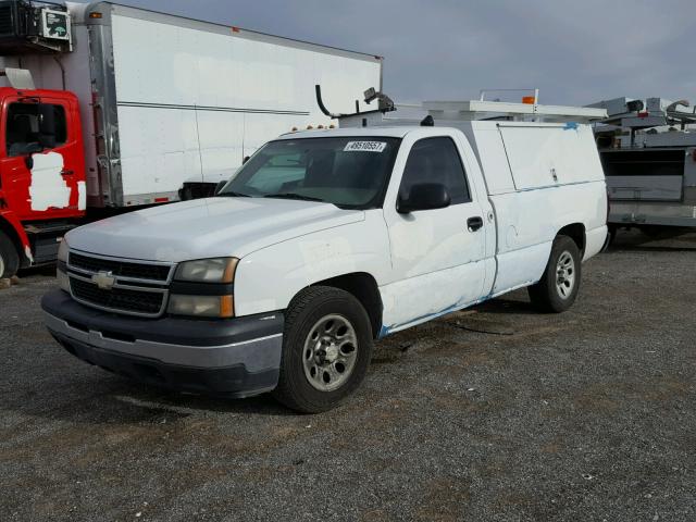 3GCEC14X76G253914 - 2006 CHEVROLET SILVERADO WHITE photo 2