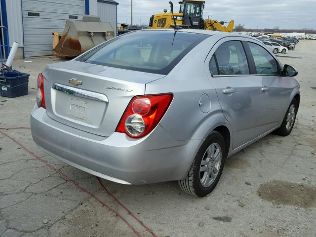 1G1JC5SHXC4101337 - 2012 CHEVROLET SONIC LT SILVER photo 4