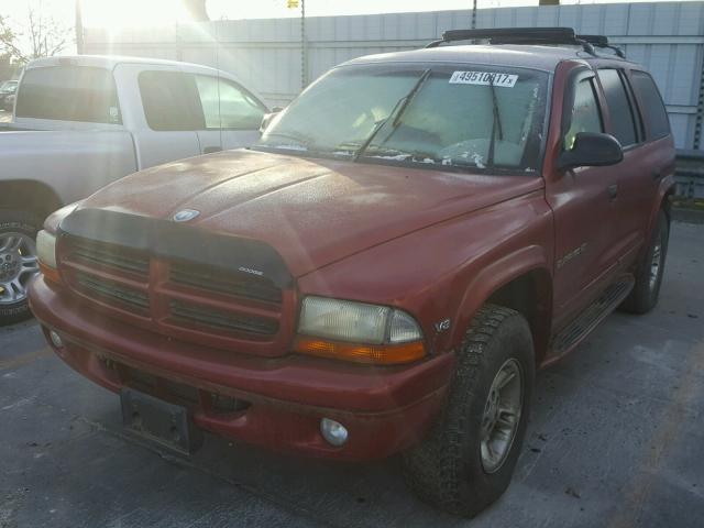 1B4HS28Z7XF528604 - 1999 DODGE DURANGO RED photo 2