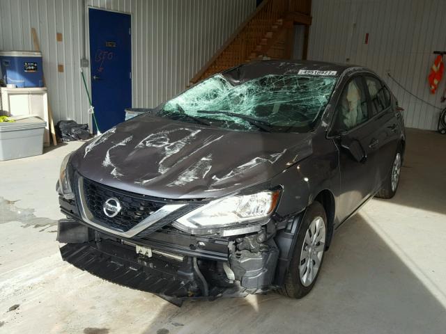 3N1AB7AP8GY296553 - 2016 NISSAN SENTRA S GRAY photo 2