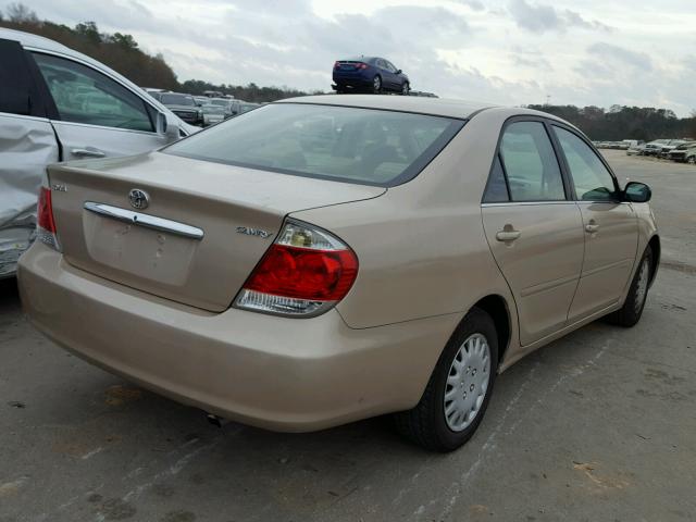 JTDBE32K363064468 - 2006 TOYOTA CAMRY LE ოქროსფერი ფოტო 4