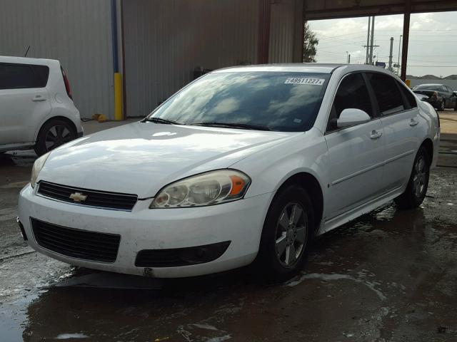 2G1WB5EK4A1126078 - 2010 CHEVROLET IMPALA LT WHITE photo 2