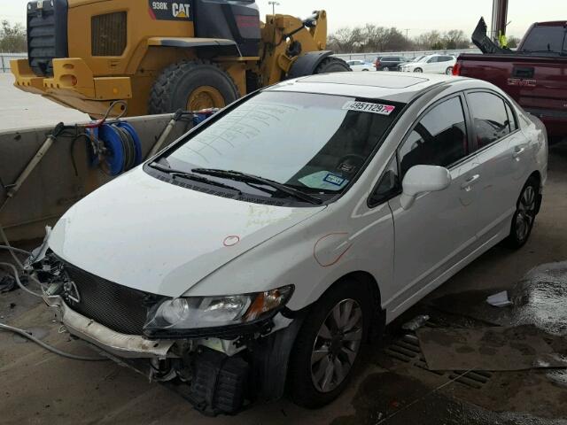 19XFA1F91AE047971 - 2010 HONDA CIVIC EXL თეთრი ფოტო 2