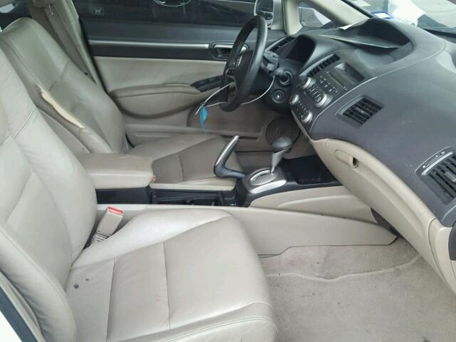 19XFA1F91AE047971 - 2010 HONDA CIVIC EXL თეთრი ფოტო 5