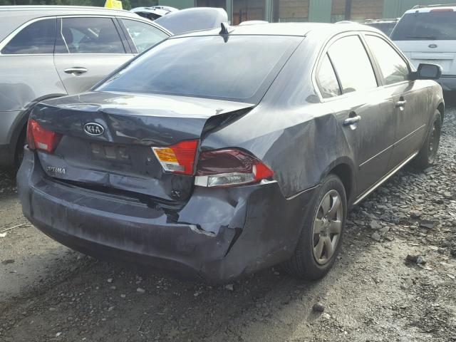 KNAGG4A88A5414313 - 2010 KIA OPTIMA LX GRAY photo 4