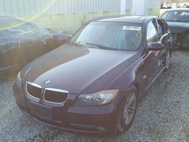 WBAVA37568NL57524 - 2008 BMW 328 I PURPLE photo 2