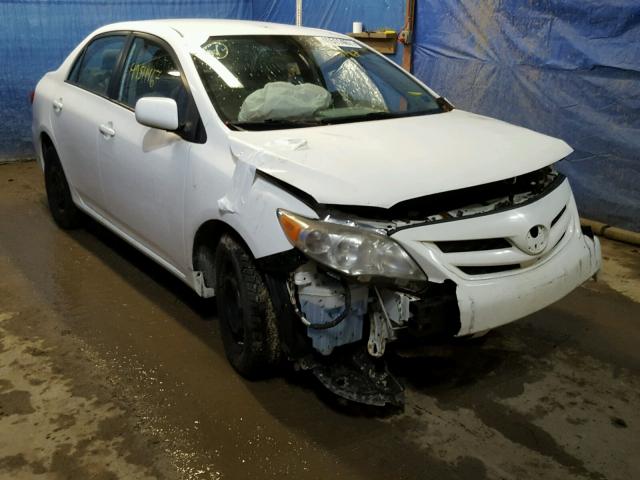 2T1BU4EE0BC652540 - 2011 TOYOTA COROLLA BA WHITE photo 1