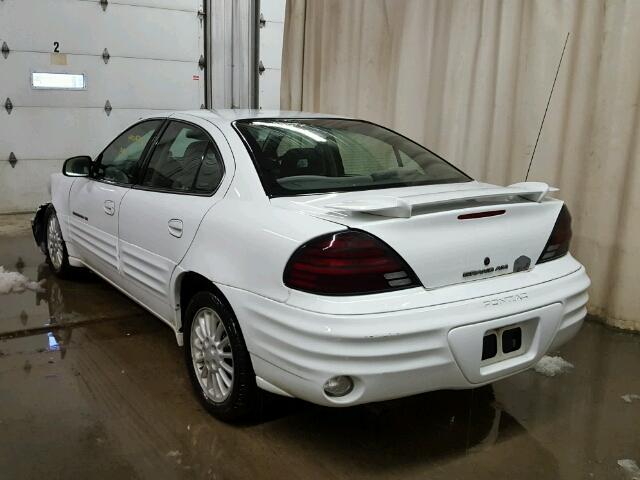 1G2NE52E6XC536820 - 1999 PONTIAC GRAND AM S WHITE photo 3