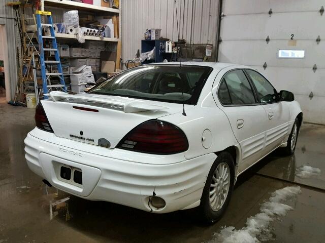 1G2NE52E6XC536820 - 1999 PONTIAC GRAND AM S თეთრი ფოტო 4