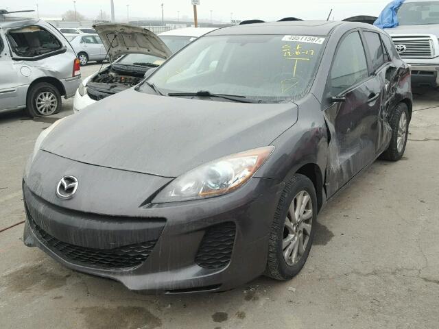 JM1BL1L73C1647862 - 2012 MAZDA 3 I CHARCOAL photo 2