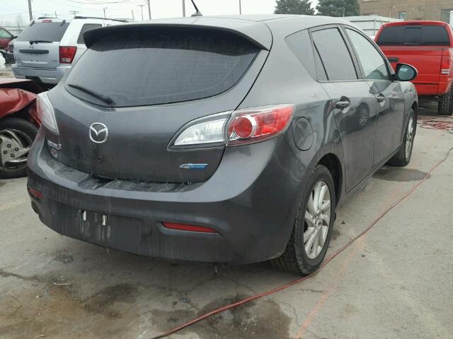 JM1BL1L73C1647862 - 2012 MAZDA 3 I CHARCOAL photo 4