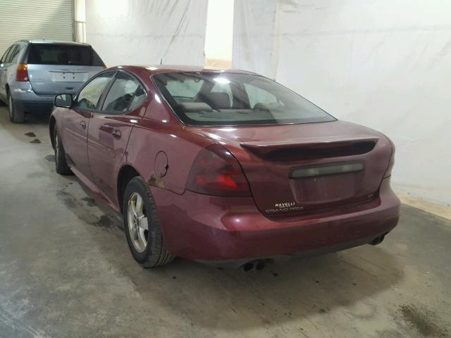 2G2WS522251127459 - 2005 PONTIAC GRAND PRIX წითელი ფოტო 3