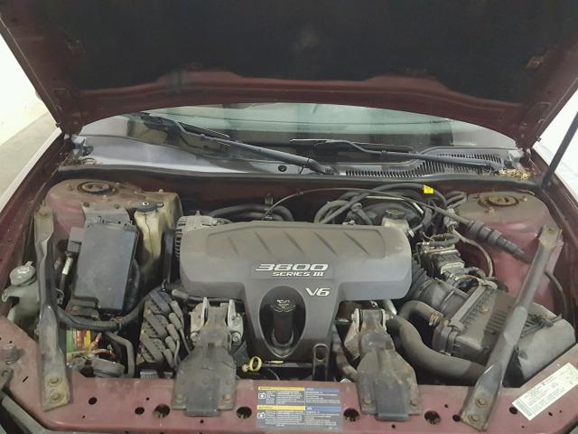 2G2WS522251127459 - 2005 PONTIAC GRAND PRIX წითელი ფოტო 7