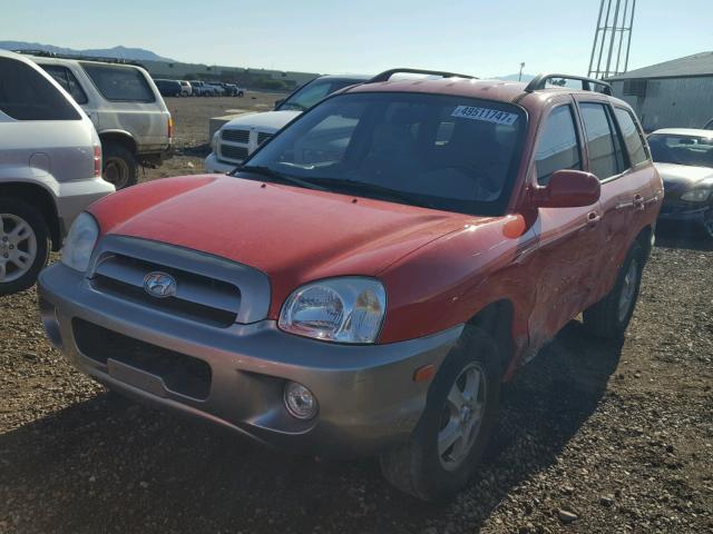 KM8SC13D65U926578 - 2005 HYUNDAI SANTA FE G RED photo 2