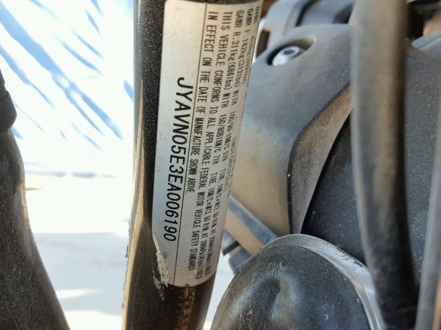 JYAVN05E3EA006190 - 2014 YAMAHA XVS950 CU GRAY photo 10