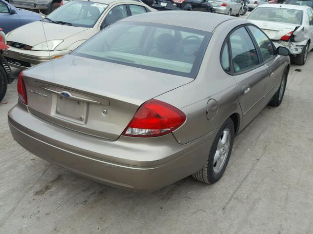 1FAFP53U34A126649 - 2004 FORD TAURUS SE GOLD photo 4