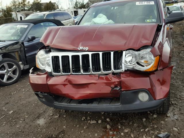 1J8GR48K88C143878 - 2008 JEEP GRAND CHER RED photo 9