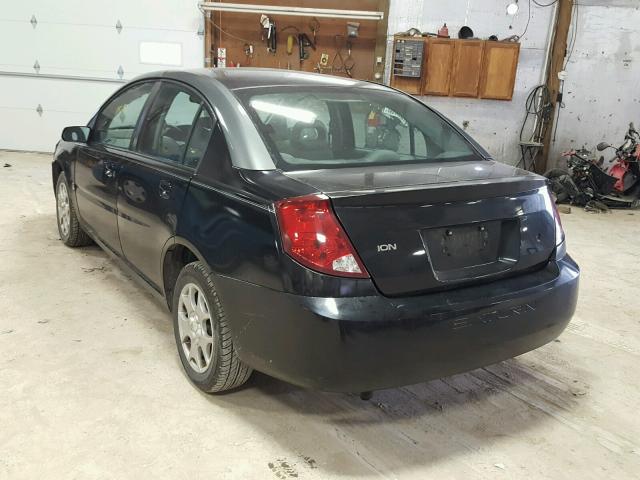 1G8AJ52F23Z146300 - 2003 SATURN ION LEVEL BLACK photo 3