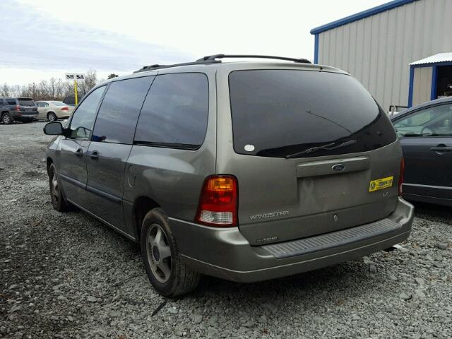 2FMZA51462BB83825 - 2002 FORD WINDSTAR L GREEN photo 3