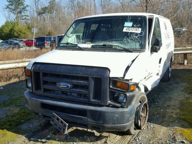 1FTNE14W48DA20185 - 2008 FORD ECONOLINE WHITE photo 2