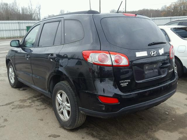 5XYZG3AB6BG027219 - 2011 HYUNDAI SANTA FE G BLACK photo 3