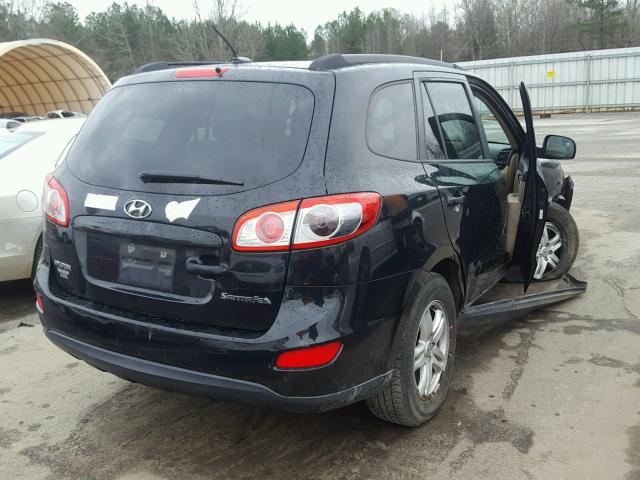 5XYZG3AB6BG027219 - 2011 HYUNDAI SANTA FE G BLACK photo 4