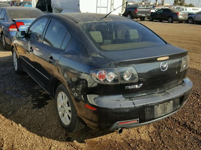 JM1BK323371728380 - 2007 MAZDA 3 S BLACK photo 3