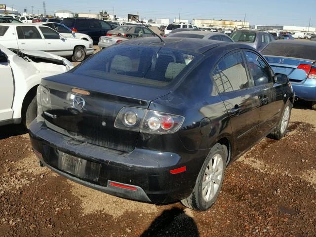 JM1BK323371728380 - 2007 MAZDA 3 S BLACK photo 4